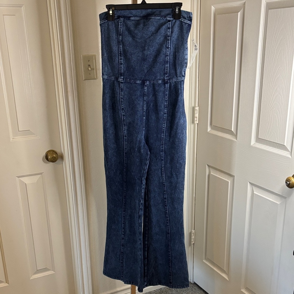 Mono B Blue Denim Jumpsuit